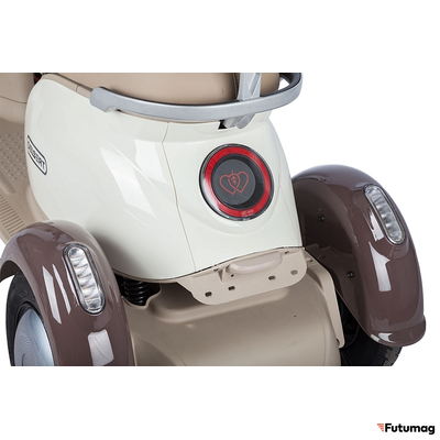 Электротрицикл Rutrike Gelbert Ogma 48V/60V 650Вт бело-коричневый