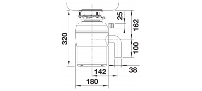 Измельчитель пищевых отходов Blanco FWD Lite