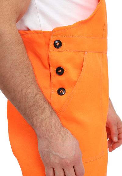 Костюм "ЛЕГИОН" куртка/полукомб. ОРАНЖЕВЫЙ/Т.СИНИЙ