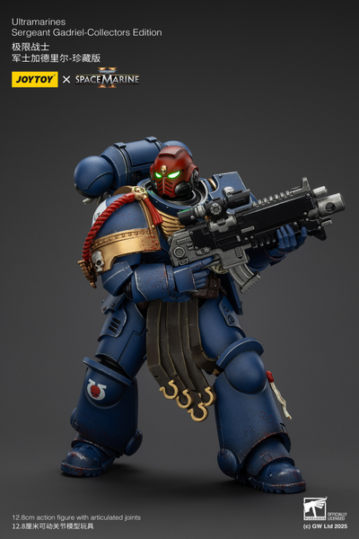 Гадриэль, сержант Ультрамаринов (Warhammer 40k, Spacemarine II) - КОЛЛЕКЦИОННАЯ ФИГУРКА 1/18 Ultramarines Collectors Edition - Sergeant Gadriel (JT01376) - JOYTOY