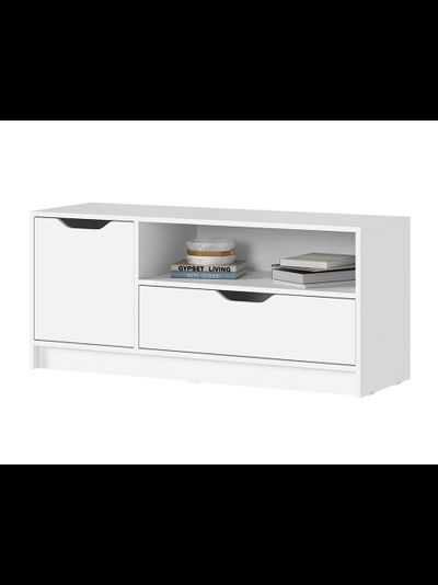 Руна ТВ-01 Тумба под ТВ Белый/Белый