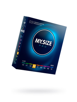 Презервативы My.Size, латекс, 17,8 см, 5,3 см, 3 шт.