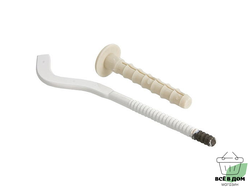 Кронштейн штырьевой плоский с дюбелем 7x180мм