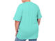 Комплект из четырёх женских футболок большого размера Арт. 2021-06 Размеры: 68-82 (Цвета: василек, бирюза, коралл, оранжевый) Акция! &quot;3+1&quot; Состав хлопок 100%