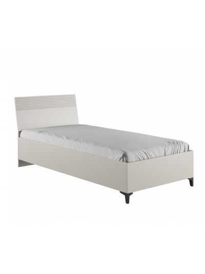 Ника Кровать 900 с осн. дсп (мдф бежевый мат-05 / лдсп кашемир) (с настилом)