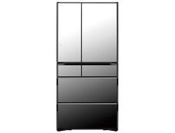 Холодильник Hitachi R-X 740 GU X, зеркальное стекло