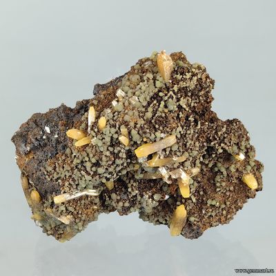 Вульфенит, миметит, лимонит. Мексика. 50*40*18мм