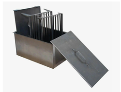 Коптильня двухъярусная СЛЕДОПЫТ 498х304х260мм с поддоном, сталь 1мм