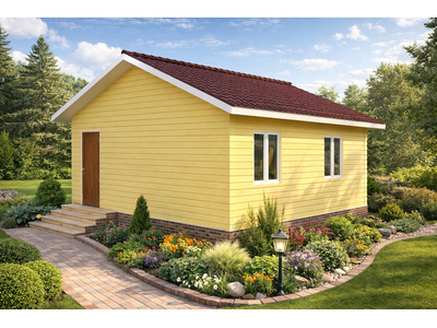 Д-04 ДАЧНЫЙ ДОМ ИЗ БРУСА: ГАБАРИТНЫЕ РАЗМЕРЫ: (6Х6М), ОБЩАЯ ПЛОЩАДЬ: 36М²