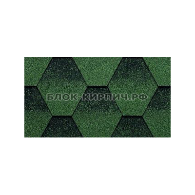 Гибкая черепица Kerabit k+ зелено-черный