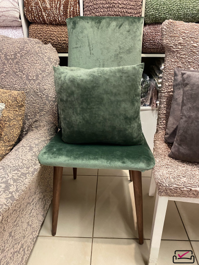 Чехол на стул "Велюр" Оливковый. Россия