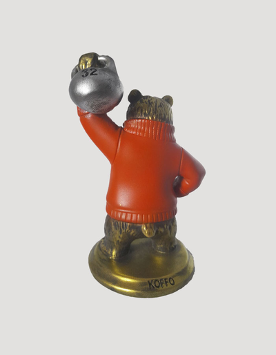 Фигурка медведя с гирей СССР