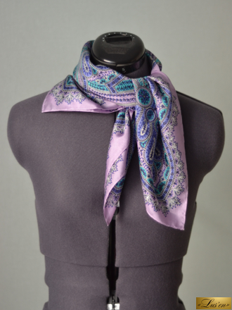 Платок из шелка этро сиреневый