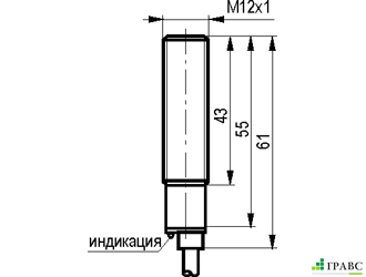 Индуктивный датчик ISB A2A-31N-2-L