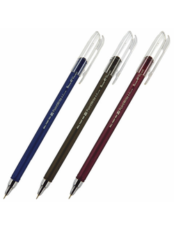 Ручка шариковая BRUNO VISCONTI "PointWrite", СИНЯЯ, "Original", корпус ассорти, линия письма 0,38 мм, 20-0210, 24 штуки в упаковке