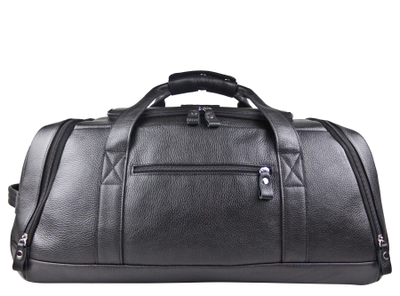 Кожаная дорожная сумка / рюкзак Napoli black 
(арт. 4034-01)