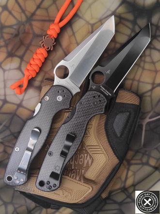 Складной нож SPYDERCO PARAMILITARY 2 TANTO CARBON