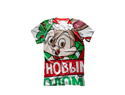 Футболка 3D с полной запечаткой год Кролика №34