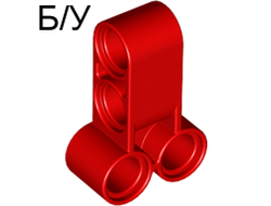 ! Б/У - Technic, Pin Connector Perpendicular Double 3L, Red (32557 / 4158836) - Б/У