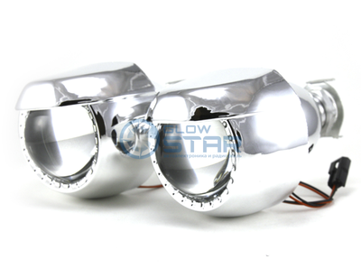 Комплект биксеноновых линз G5 MINI H1 2.0 дюйма (50MM) полукруглые маски