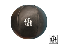 Мяч медбол 15кг из натуральной кожи со шнуровкой