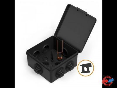 Коробка распределительная для о/п безгалогенная (HF) черная 100х100х50 Промрукав