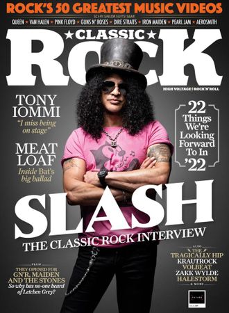 Classic Rock Magazine January 2022 Slash Cover, Иностранные журналы в Москве, Intpressshop