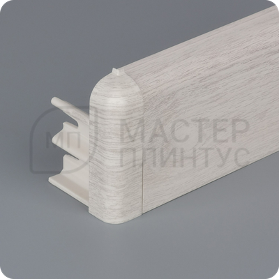 Плинтус из дюрополимера Comfort Classic 80 дуб винтажный с наружным углом