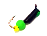 Мормышка вольфрамовая Столбик бис.зелёная. вес.0.36gr.12mm. d-2.0mm,