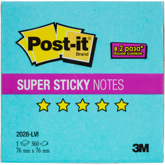 Блок-кубик Post-it Super Sticky куб 2028-LVI, 76х76, Love is (360 л)