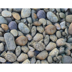 Галька речная серо-жёлтая