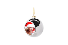 Серебряный шар с фото