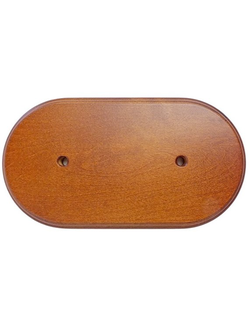 Универсальная подложка 2х-местн. ЭС "Дуб лак" под розетки выключатели ретро