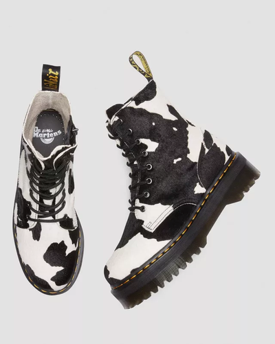 Dr Martens Jadon Boot Hair On Cow Print Platforms