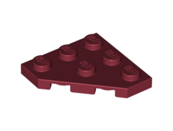 Wedge, Plate 3 x 3 Cut Corner, Dark Red (2450 / 4290008 / 4504285 / 4539064)