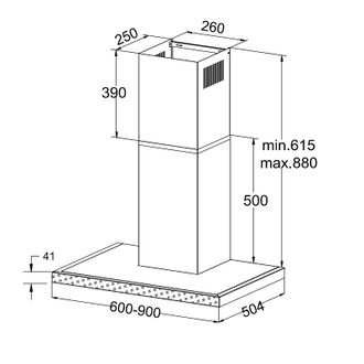 Купольная вытяжка Korting KHC 9989 GW