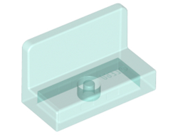 Panel 1 x 2 x 1 with Rounded Corners, Trans-Light Blue (4865b / 6066124 / 6246890)