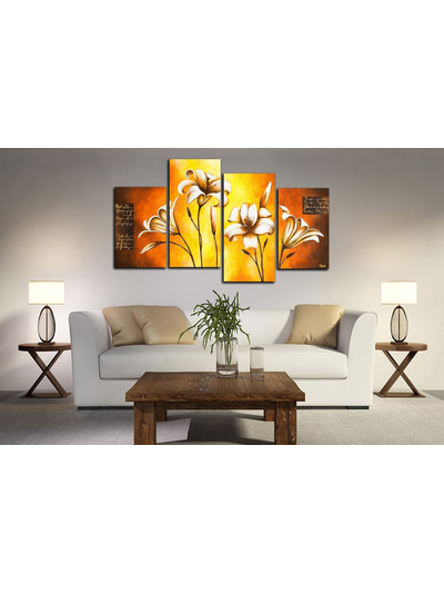 Модульная картина &quot;Лилии в саду&quot;