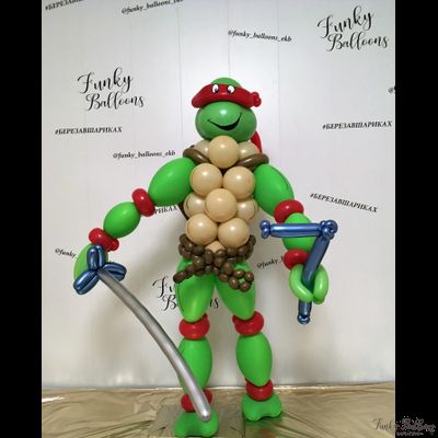 Фигура из шаров "Черепашка"