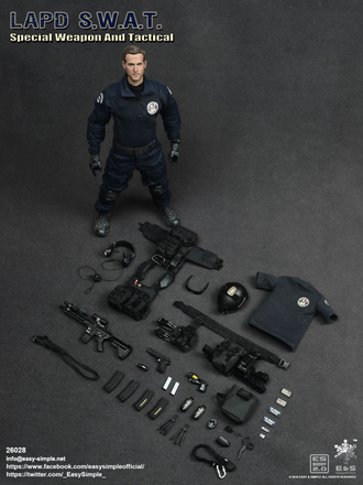 Американский полицейский LAPD - КОЛЛЕКЦИОННАЯ ФИГУРКА 1/6 LAPD Special Weapon And Technical Police Officer (26028) - Easy & Simple