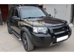 Пороги с накладным листом d53 для Land Rover Freelander (2006-2011)