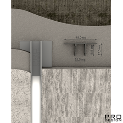 Декоративный стеновой профиль Pro Design 534 Не анодированный