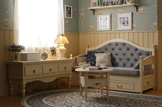 Тумба-столик круг Валенсия 2-34 из массива сосны 66 х 66 х 49,5 см