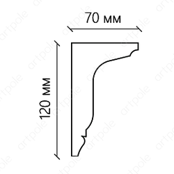 Карниз гладкий SKT142