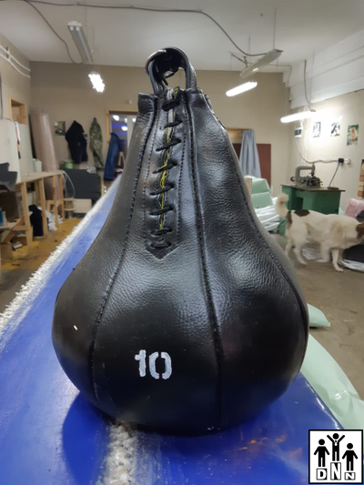 Груша боксерская из натуральной кожи