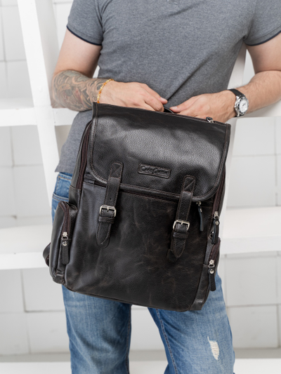 Кожаный рюкзак Santerno brown (арт. 3007-04)