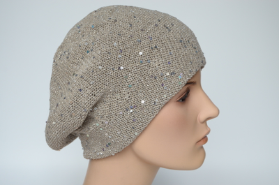 берет с пайетками осень весна 2024