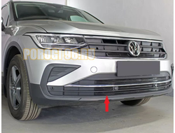 Защита радиатора для Volkswagen Tiguan 2020- black низ PREMIUM