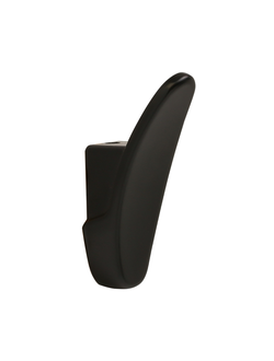 Крючок R26 со скрытым креплением, 1-х рожковый (черный)