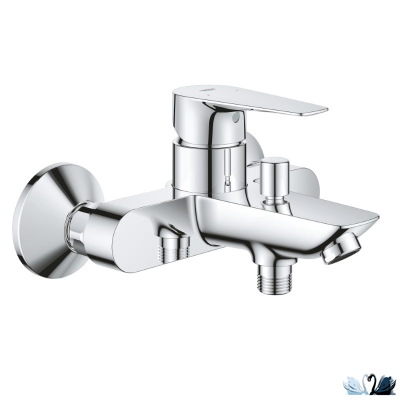 Набор смесителей Grohe BauEdge (для ванной 23604001, для раковины 23330001, душевой гарнитур 27926003 с лейкой, штангой и полочкой)